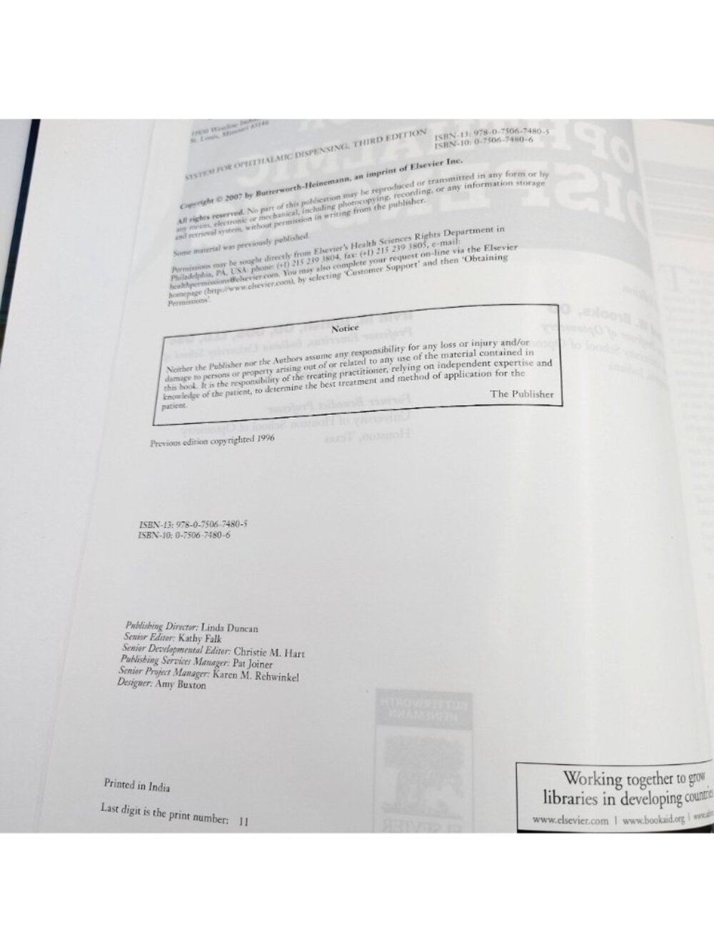 System For Ophthalmic Dispensing 3rd Ed Brooks Borish Optician Textbook - Picture 7 of 15